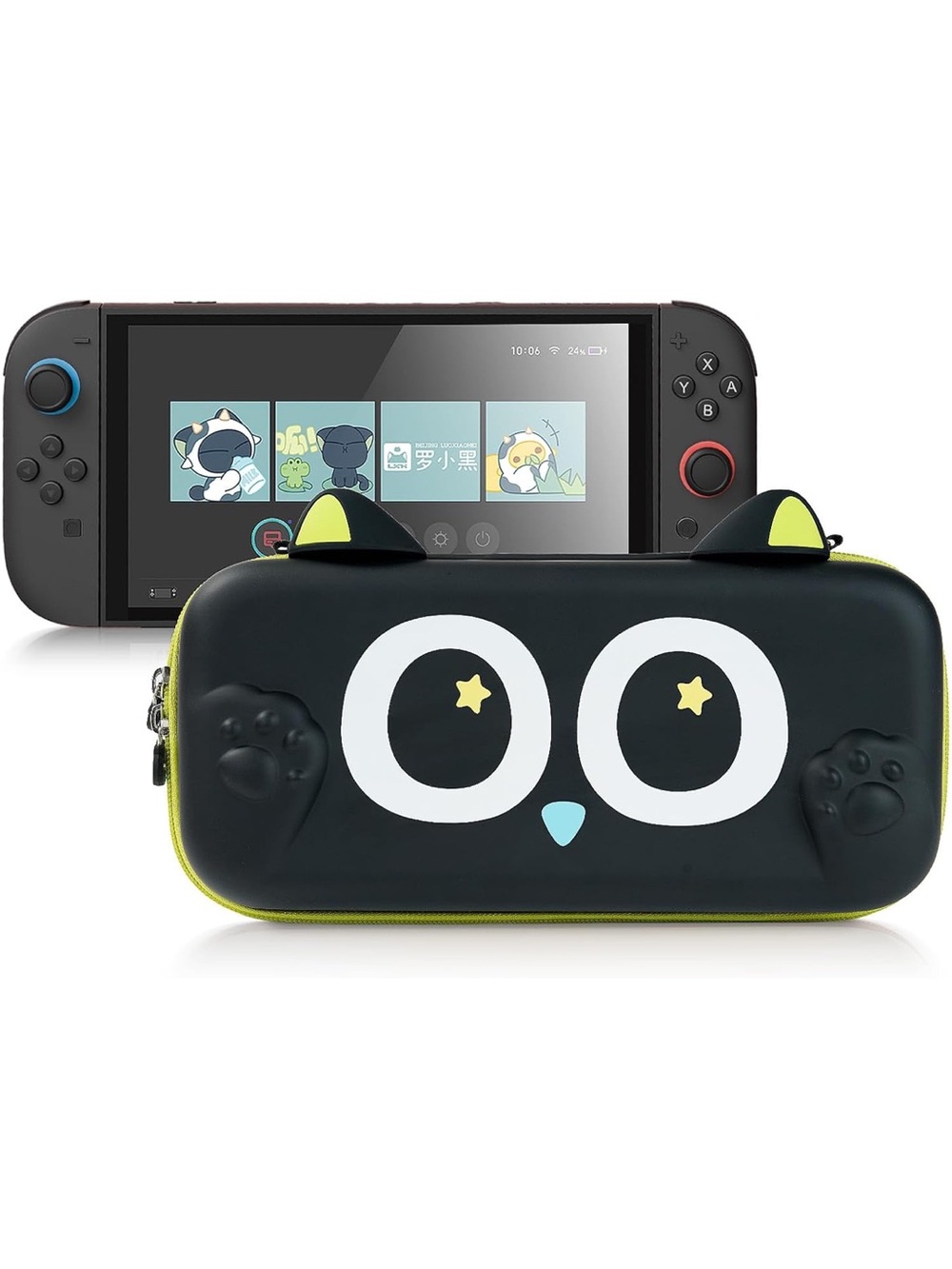 New Open Box GeekShare Switch 2 Carrying Case, Hardshell Storage Bag w Game Slot